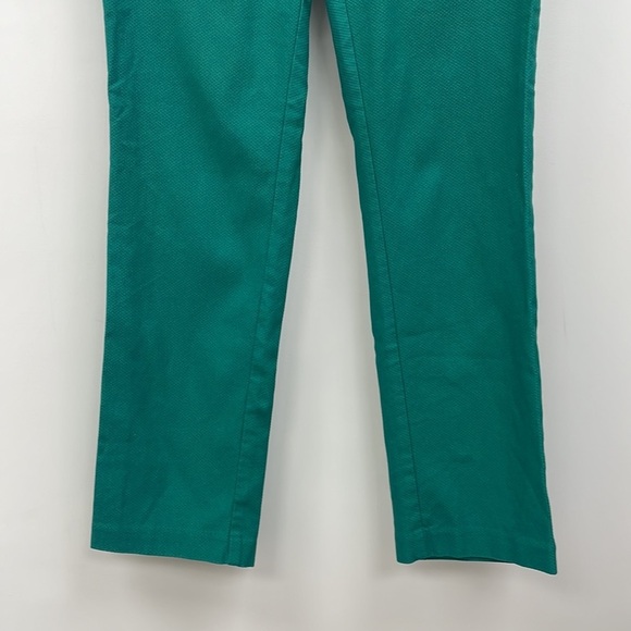 Rafaella Mid-Rise Straight Pull-On Trouser Ankle Pant Stretchy Kelly Green 8 - Picture 3 of 7